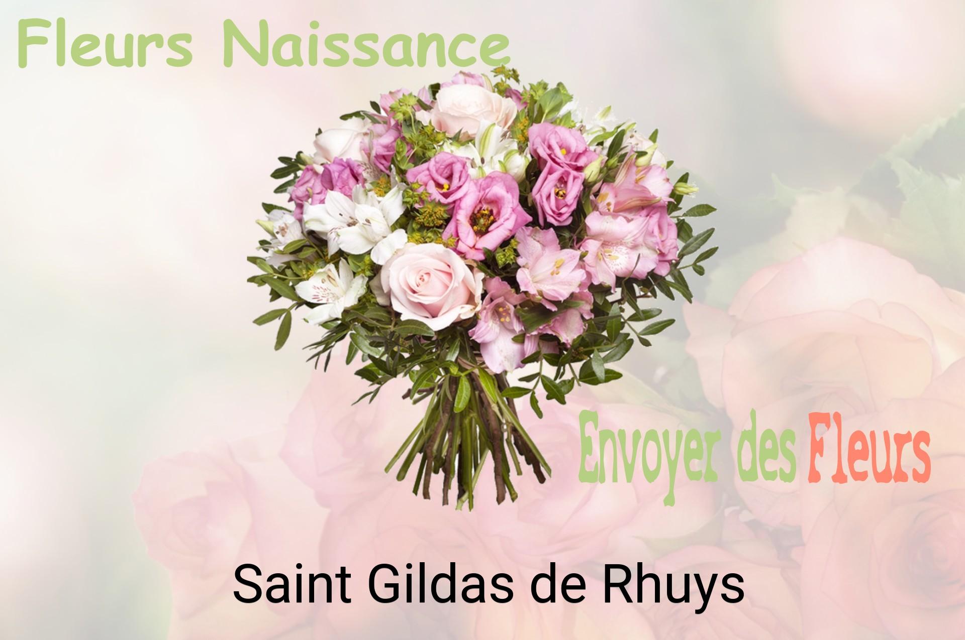 Bouquet de fleurs de naissance livré à Saint-Gildas-de-Rhuys